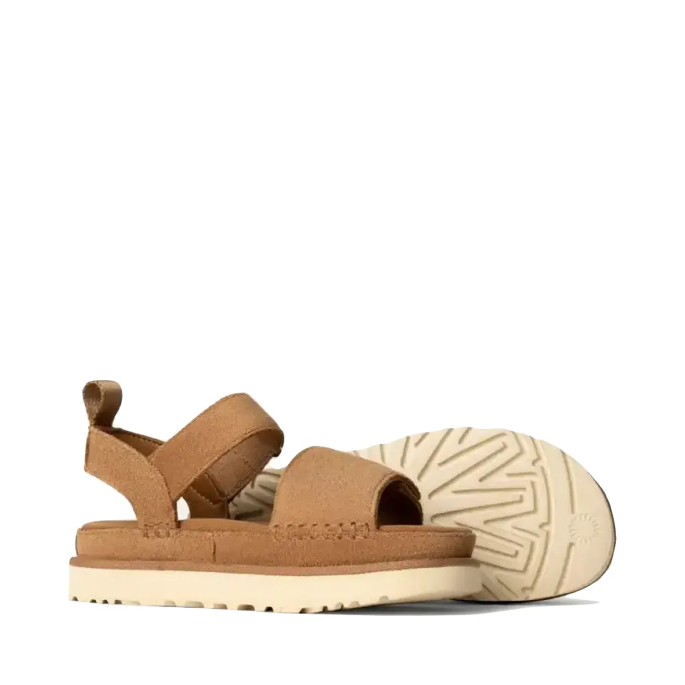 Ugg Damen Goldenstar Plateausandalette in Kastanienbraun