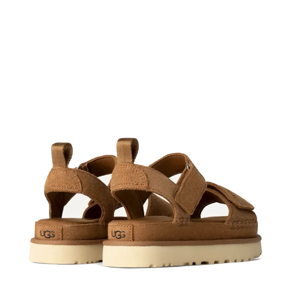 Ugg Damen Goldenstar Plateausandalette in Kastanienbraun