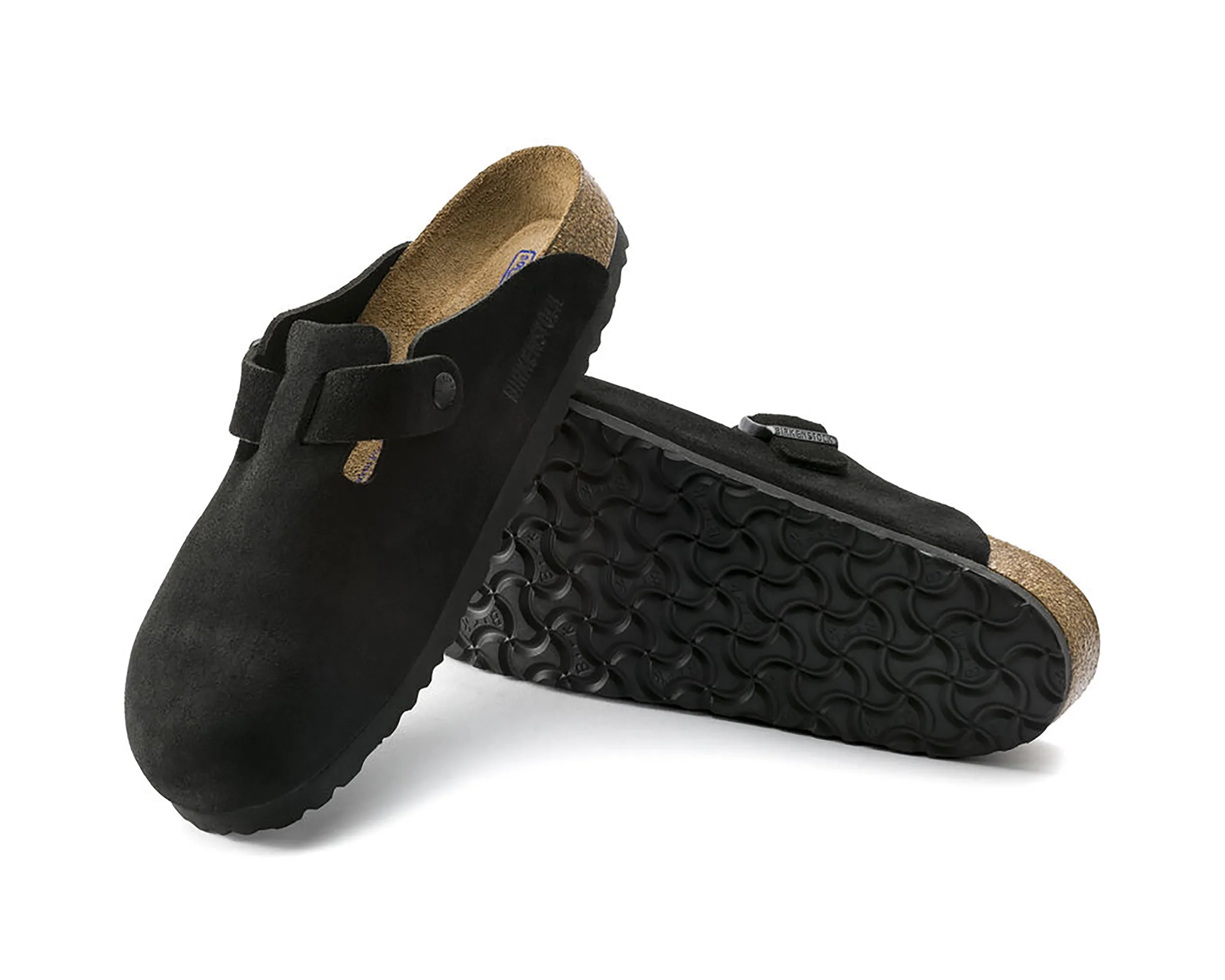 Unisex Boston Soft Footbed Wildleder Leder (Weite)