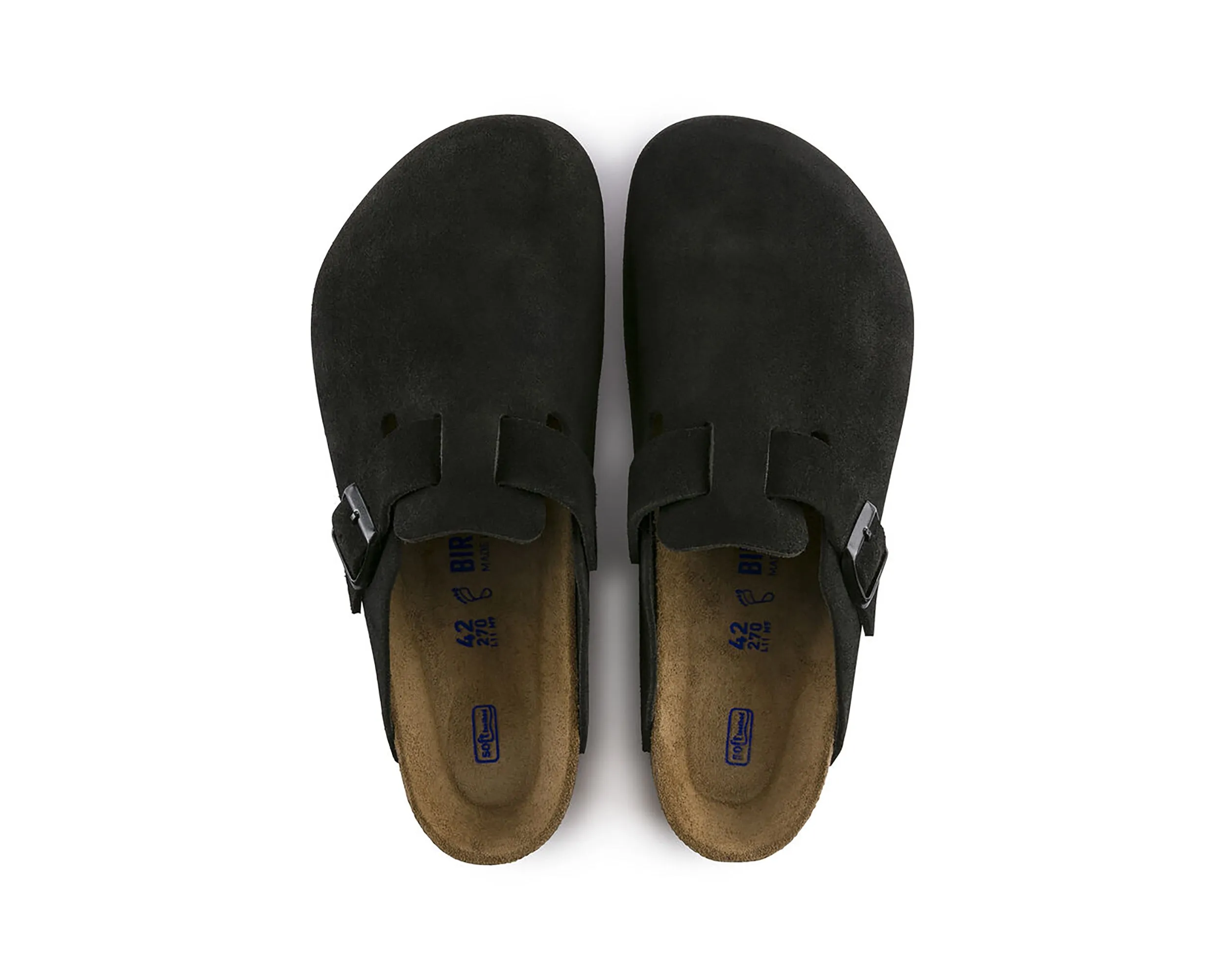 Unisex Boston Soft Footbed Wildleder Leder (Weite)