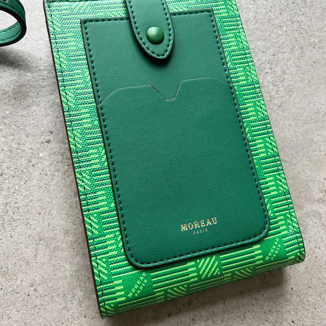 Vertikale Tasche Canvas/Leinen, Grüne Moreau Taschen