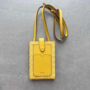 Vertikale Tasche Canvas/Leinen, Gelb Moreau Taschen