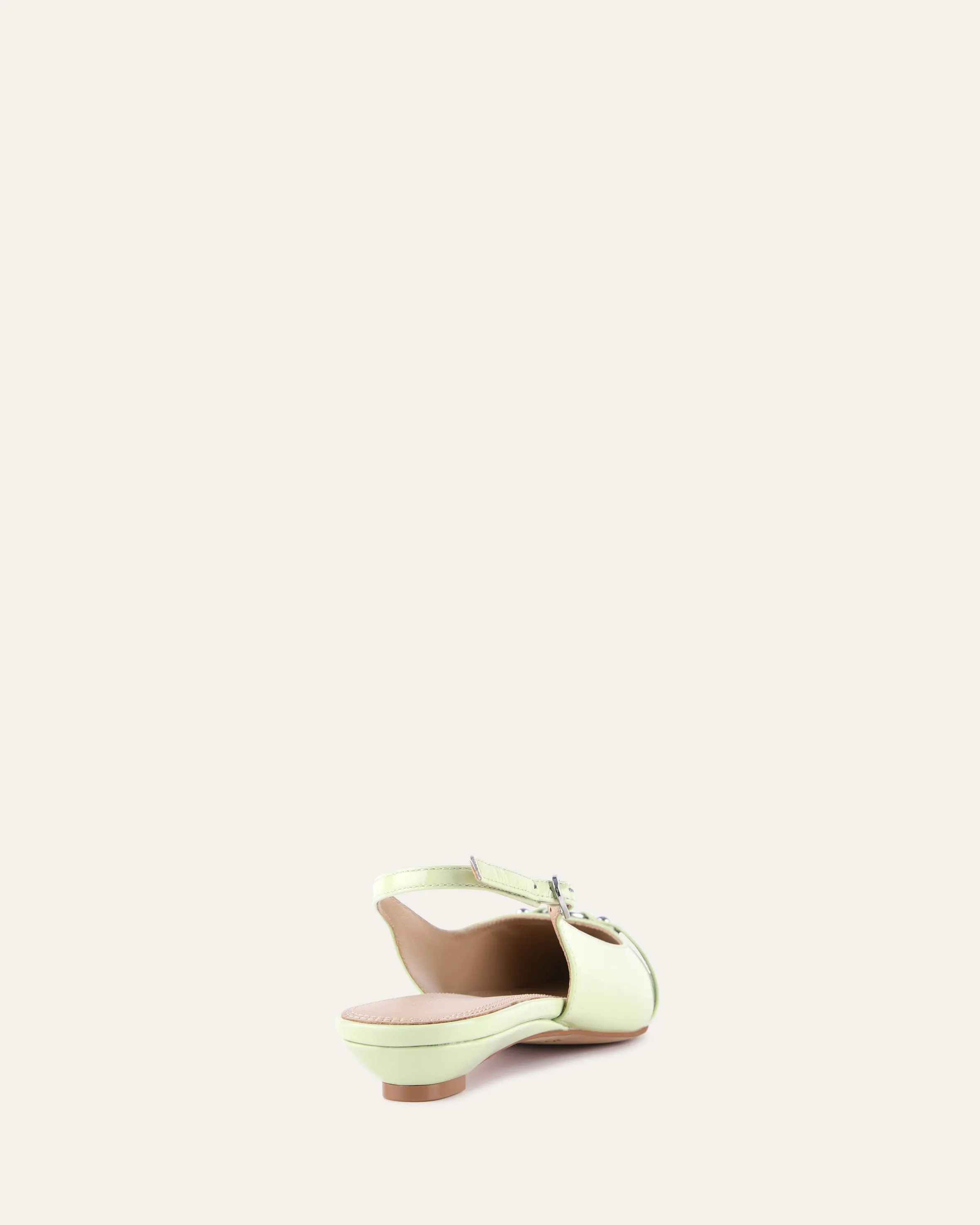 VICTORIA FLACHE SCHUHE HONIGMELONENGRÜN HOCHGLANZ