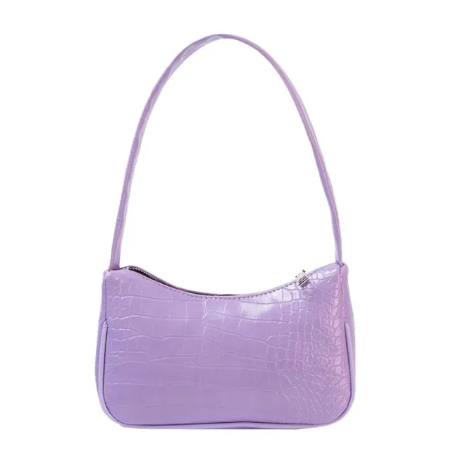 Vintage Retro Umhängetaschen für Damen 2020 Mode Handtasche Weiches Leder Damenkleine Achselhöhlentasche Casual Retro Mini Schultertasche Fashion Nova Taschen