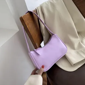 Vintage Retro Umhängetaschen für Damen 2020 Mode Handtasche Weiches Leder Damenkleine Achselhöhlentasche Casual Retro Mini Schultertasche Fashion Nova Taschen