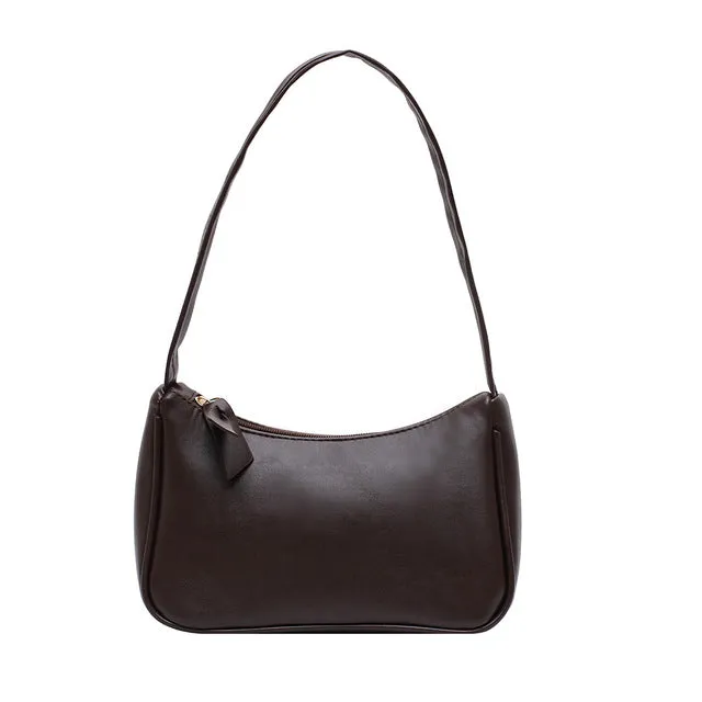 Vintage Retro Umhängetaschen für Damen 2020 Mode Handtasche Weiches Leder Damenkleine Achselhöhlentasche Casual Retro Mini Schultertasche Fashion Nova Taschen