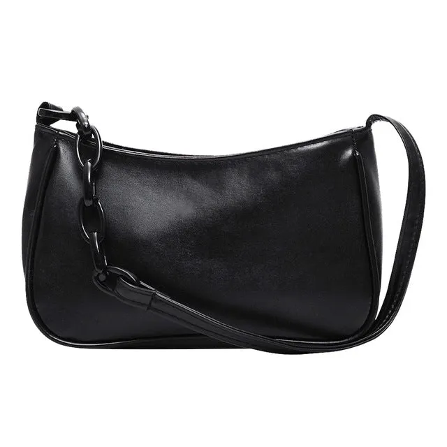 Vintage Retro Umhängetaschen für Damen 2020 Mode Handtasche Weiches Leder Damenkleine Achselhöhlentasche Casual Retro Mini Schultertasche Fashion Nova Taschen