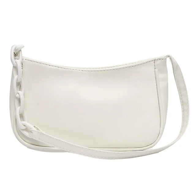 Vintage Retro Umhängetaschen für Damen 2020 Mode Handtasche Weiches Leder Damenkleine Achselhöhlentasche Casual Retro Mini Schultertasche Fashion Nova Taschen
