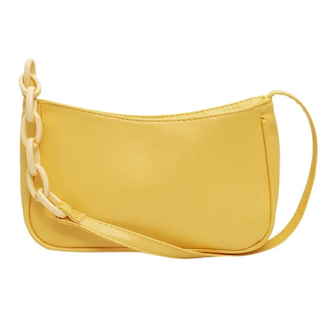 Vintage Retro Umhängetaschen für Damen 2020 Mode Handtasche Weiches Leder Damenkleine Achselhöhlentasche Casual Retro Mini Schultertasche Fashion Nova Taschen