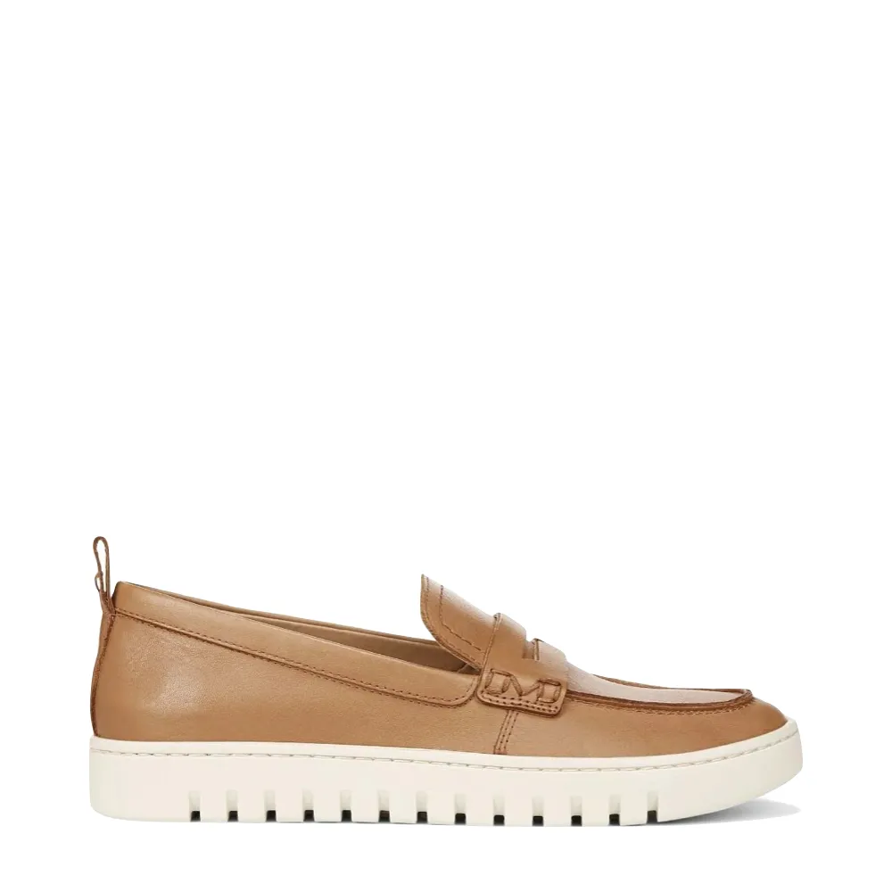 Vionic Damen Uptown Glattleder-Loafer in Kamel