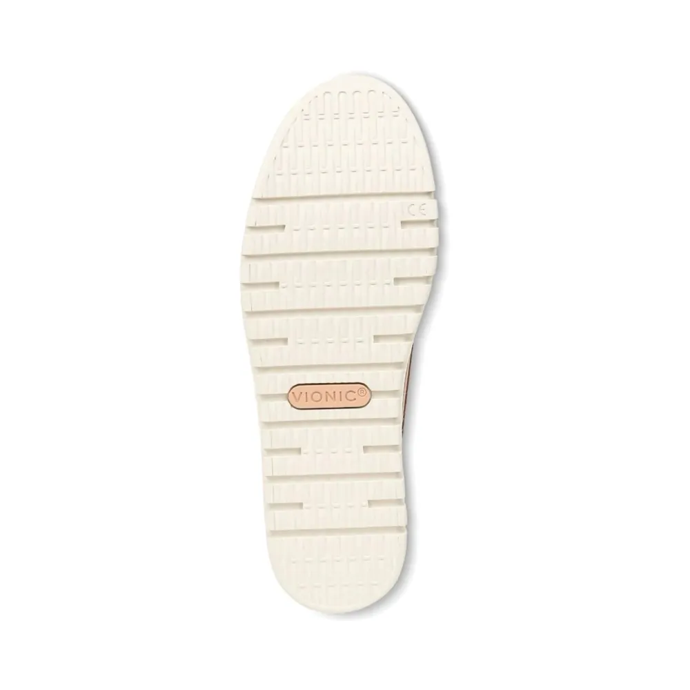 Vionic Damen Uptown Glattleder-Loafer in Kamel