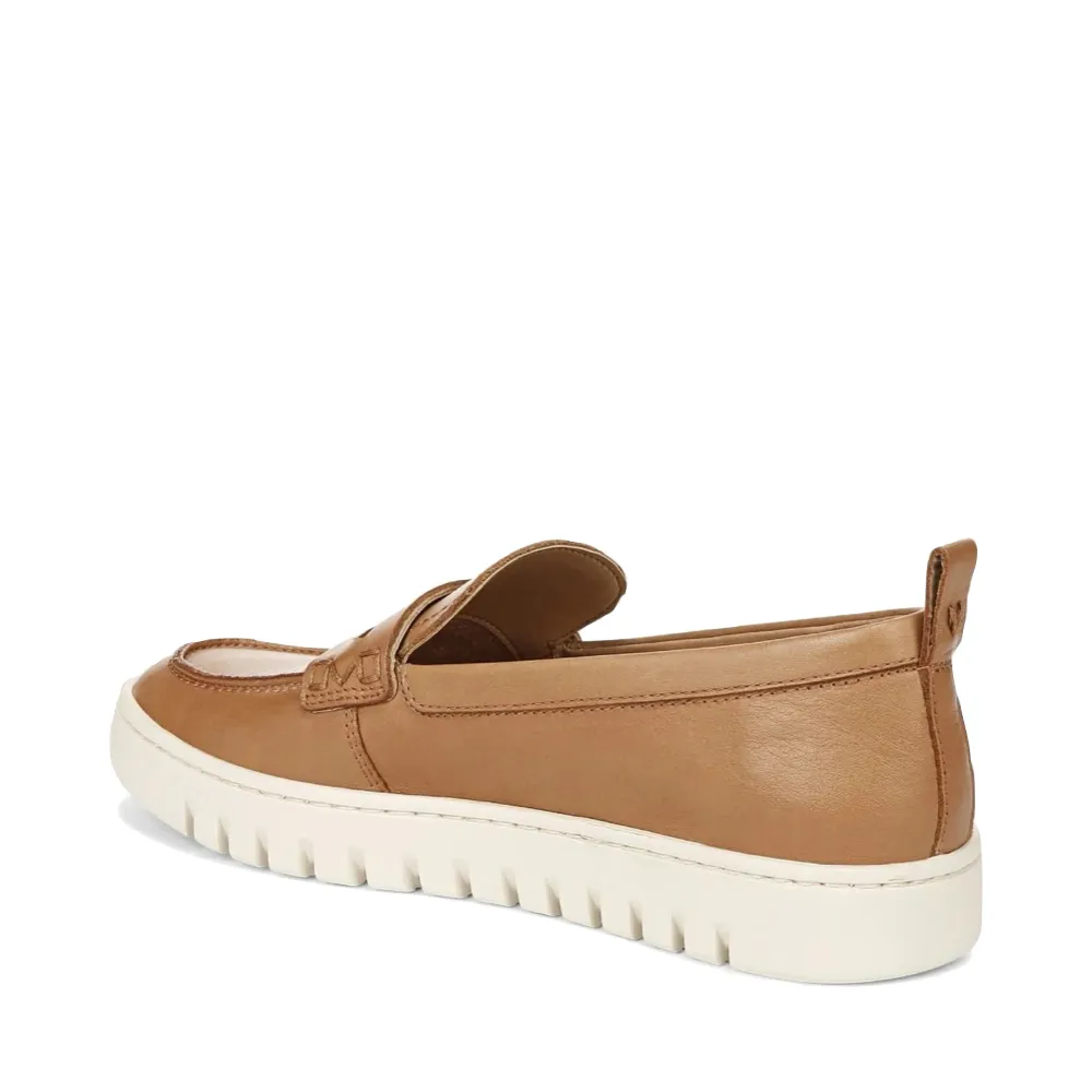 Vionic Damen Uptown Glattleder-Loafer in Kamel
