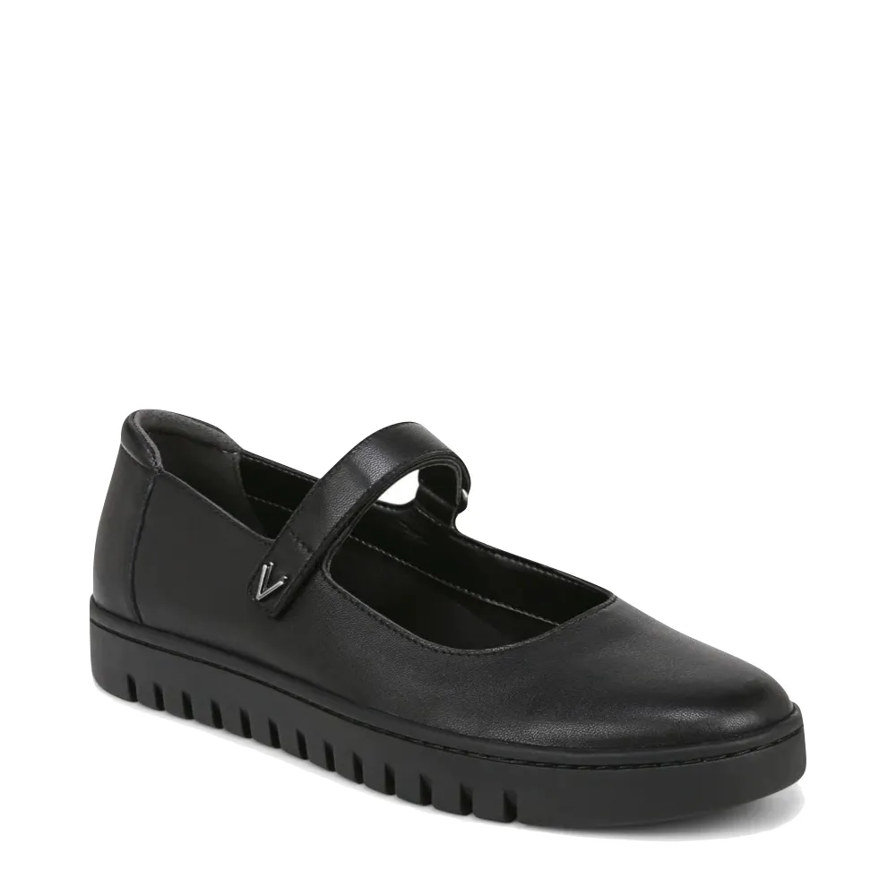 Vionic Damen Uptown Glattleder Mary Jane Schuh in Schwarz