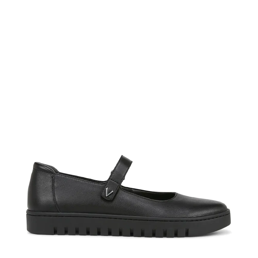 Vionic Damen Uptown Glattleder Mary Jane Schuh in Schwarz