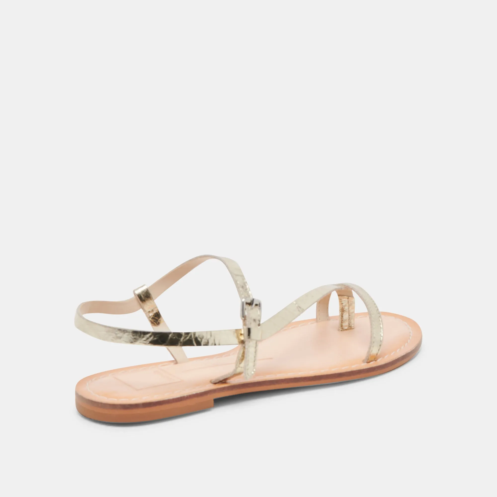 WANDRE SANDALEN GOLD LEDER MIT VINTAGE-OPTIK
