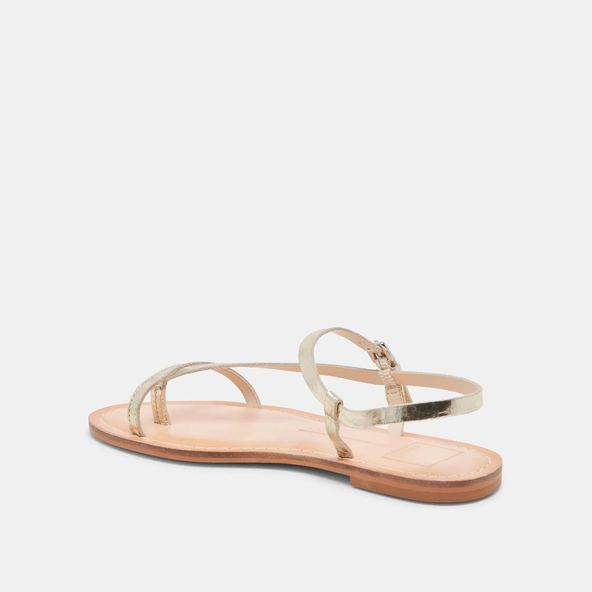 WANDRE SANDALEN GOLD LEDER MIT VINTAGE-OPTIK