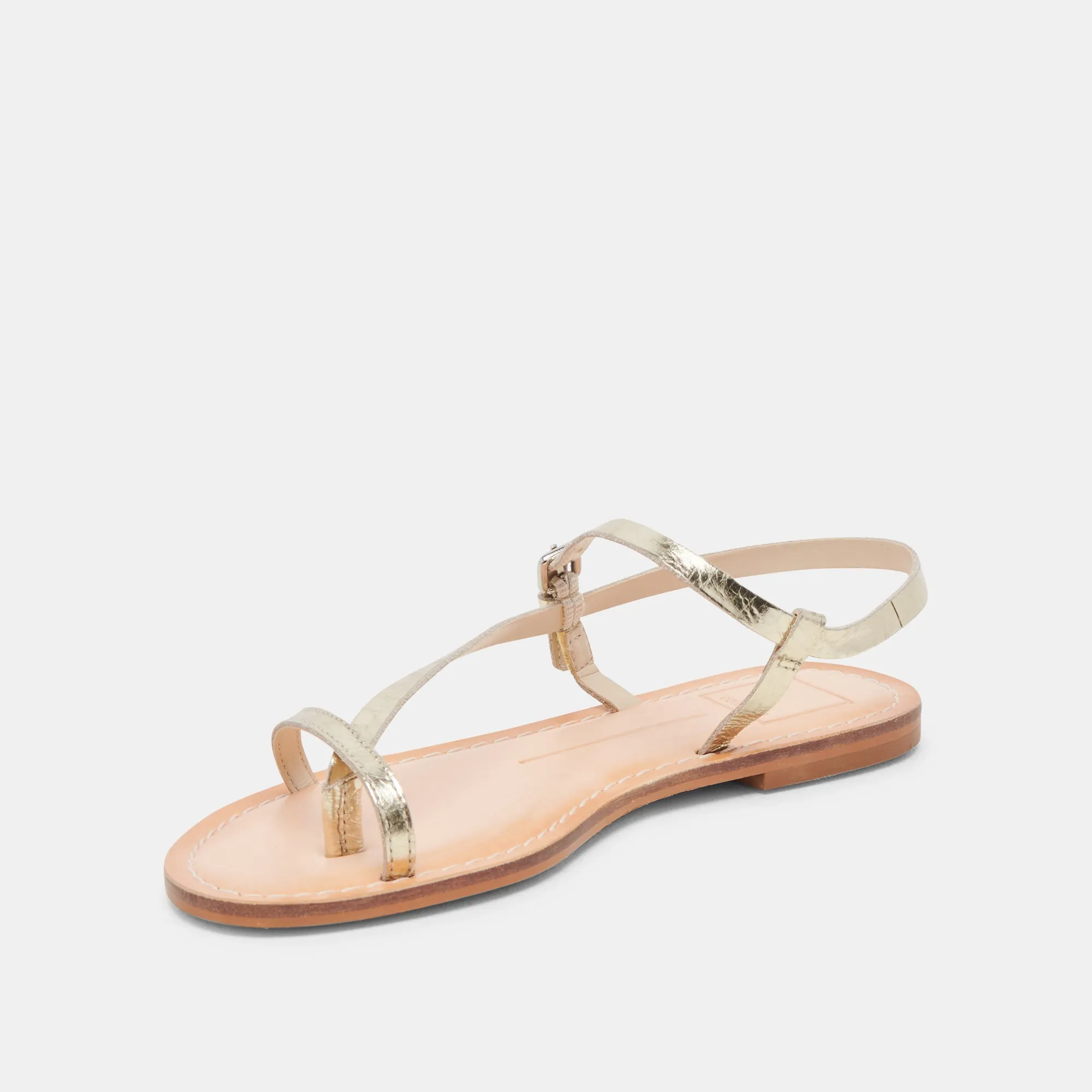 WANDRE SANDALEN GOLD LEDER MIT VINTAGE-OPTIK