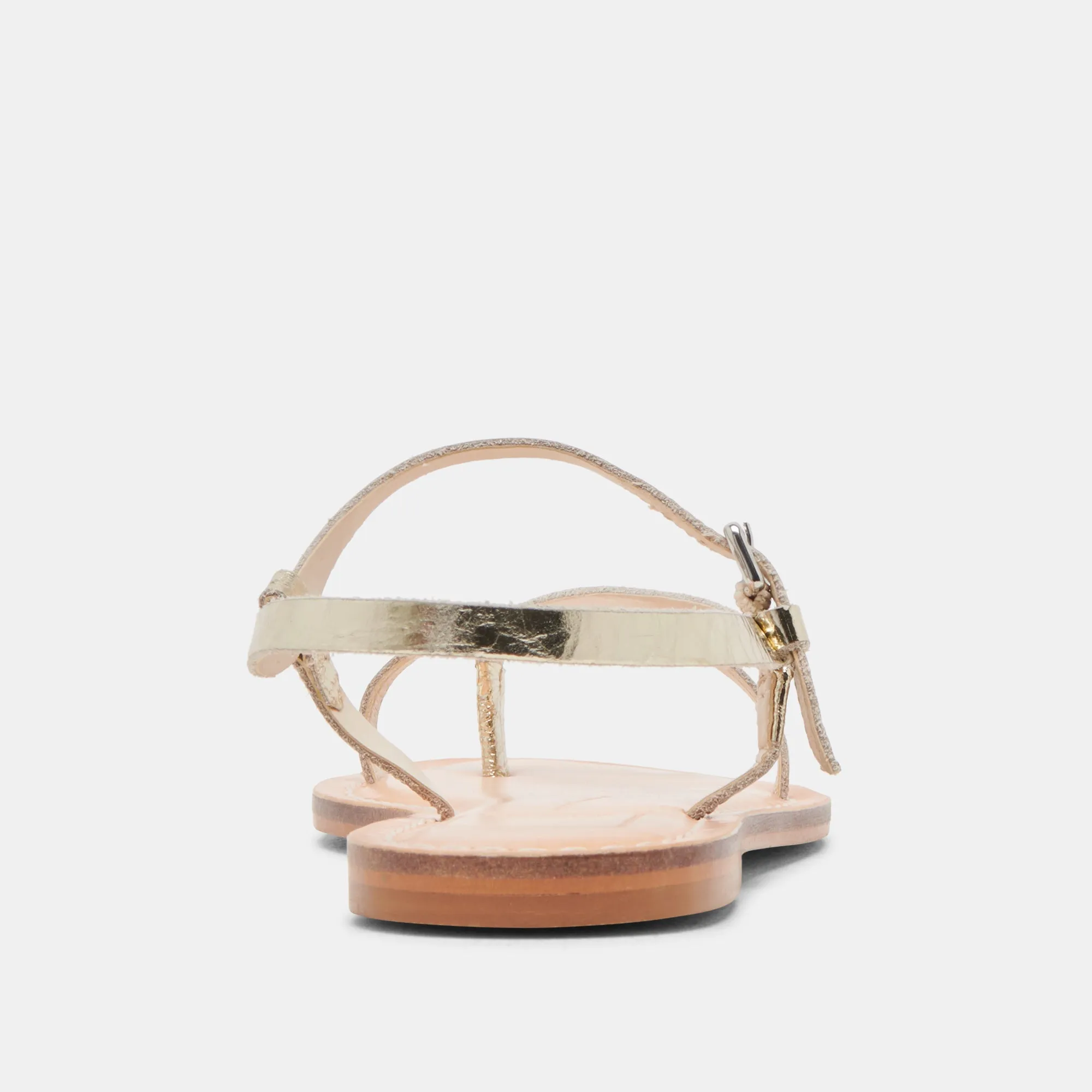 WANDRE SANDALEN GOLD LEDER MIT VINTAGE-OPTIK