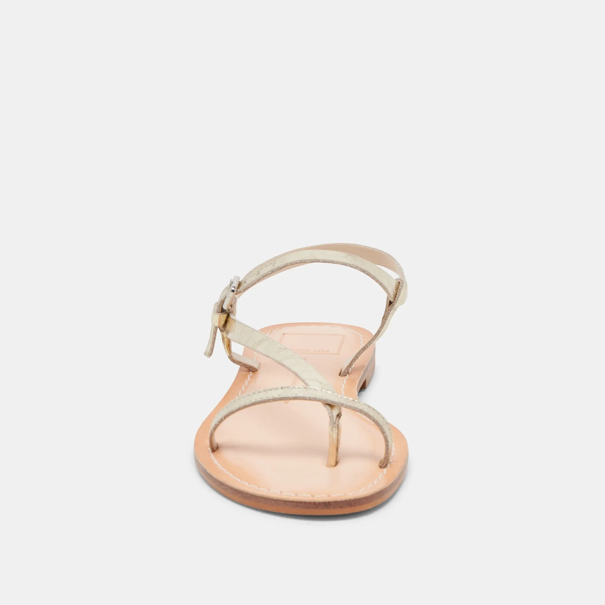 WANDRE SANDALEN GOLD LEDER MIT VINTAGE-OPTIK