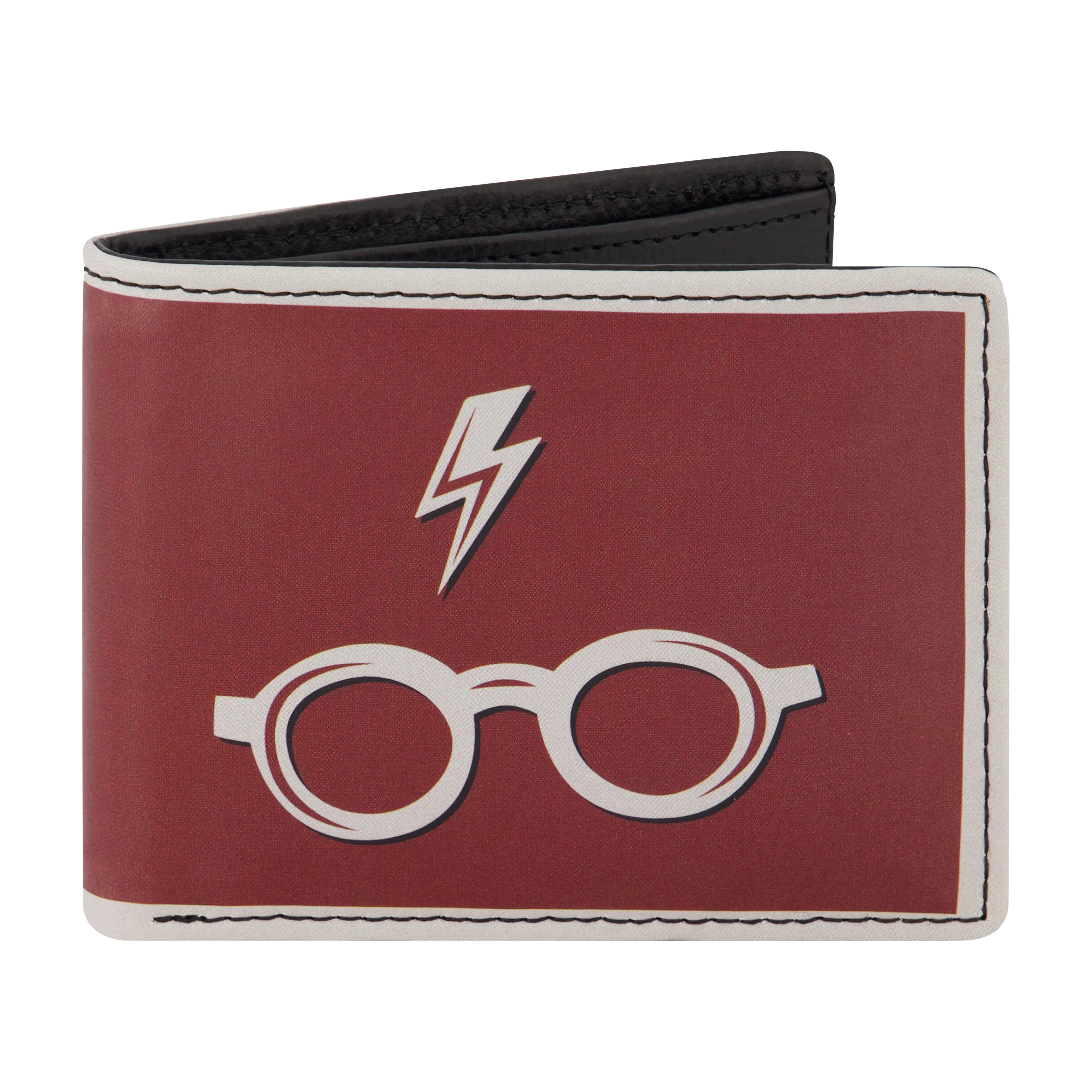 WB HARRY POTTER Blitz und Brille in burgunderrotem Bifold-Portemonnaie, schlanke Geldbörse mit dekorativer Dose für Männer und Frauen ecco Schuhe