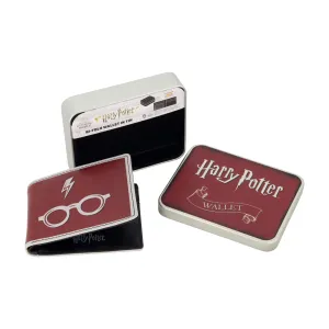WB HARRY POTTER Blitz und Brille in burgunderrotem Bifold-Portemonnaie, schlanke Geldbörse mit dekorativer Dose für Männer und Frauen ecco Schuhe