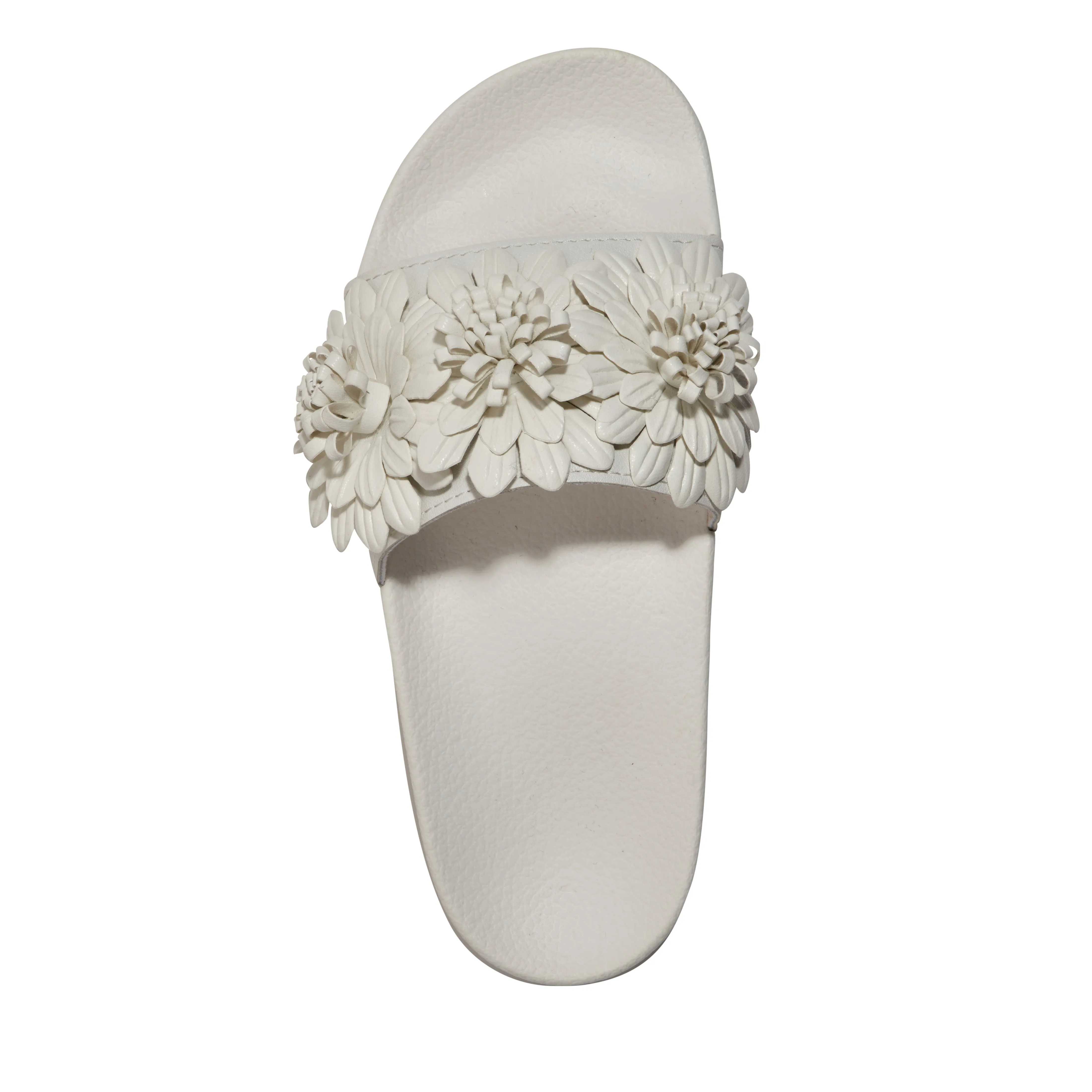 Weiße Blumen Flache Slider