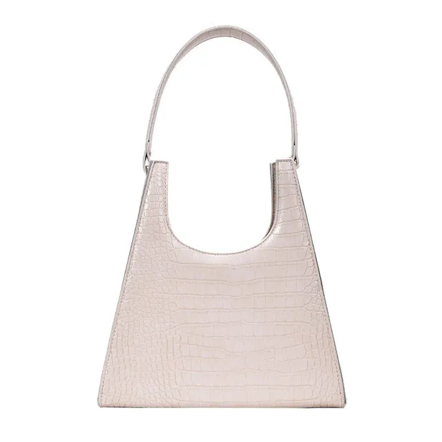 Damen Handtasche Retro Alligator Achselhöhlentasche Vintage Kleine Dreieckige Handtasche Damen Luxus Krokodil Umhängetasche LadyA155 Fashion Nova Taschen