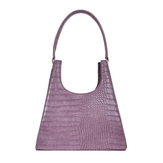 Damen Handtasche Retro Alligator Achselhöhlentasche Vintage Kleine Dreieckige Handtasche Damen Luxus Krokodil Umhängetasche LadyA155 Fashion Nova Taschen