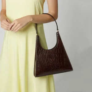 Damen Handtasche Retro Alligator Achselhöhlentasche Vintage Kleine Dreieckige Handtasche Damen Luxus Krokodil Umhängetasche LadyA155 Fashion Nova Taschen