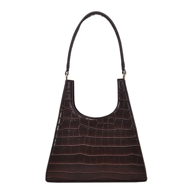 Damen Handtasche Retro Alligator Achselhöhlentasche Vintage Kleine Dreieckige Handtasche Damen Luxus Krokodil Umhängetasche LadyA155 Fashion Nova Taschen