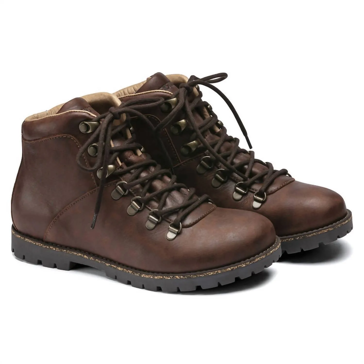 Dunkelbraune Damen-Schnürstiefel von Jackson