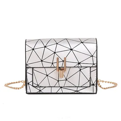 Damen Schultertaschen 2020 Sommer Neu Koreanische Version der Messenger Tasche Handtasche Wildkette Riss Wilddruck Schultertasche Fashion Nova Taschen
