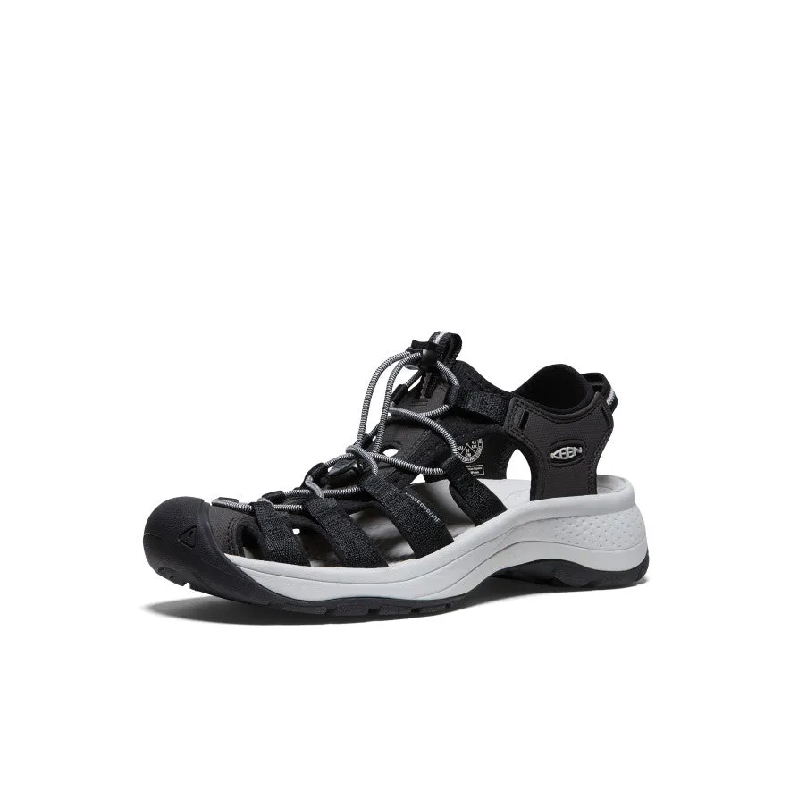 Damensandale Astoria West | Schwarz/Grau