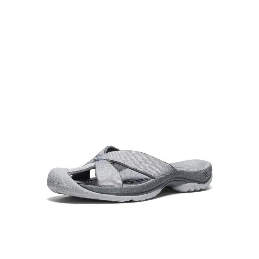 Bali Damen-Slide-Sandale | Legierung/Stahlgrau