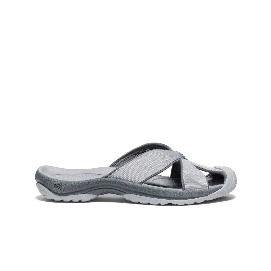 Bali Damen-Slide-Sandale | Legierung/Stahlgrau