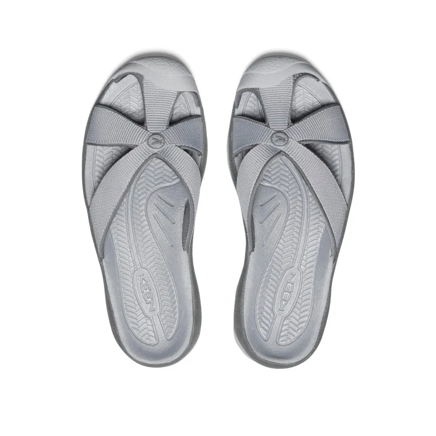 Bali Damen-Slide-Sandale | Legierung/Stahlgrau