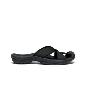 Bali Damen-Slide-Sandale | Schwarz/Stahlgrau
