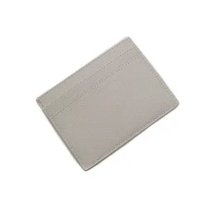 Ysl Tasche Saint Laurent Grau Grain de Poudre Leder Kreditkartenetui 375946