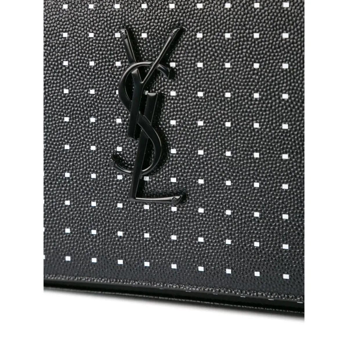 Ysl Tasche Saint Laurent Kate Monogram Grain De Poudre Leder-Crossbody in Schwarz 377829