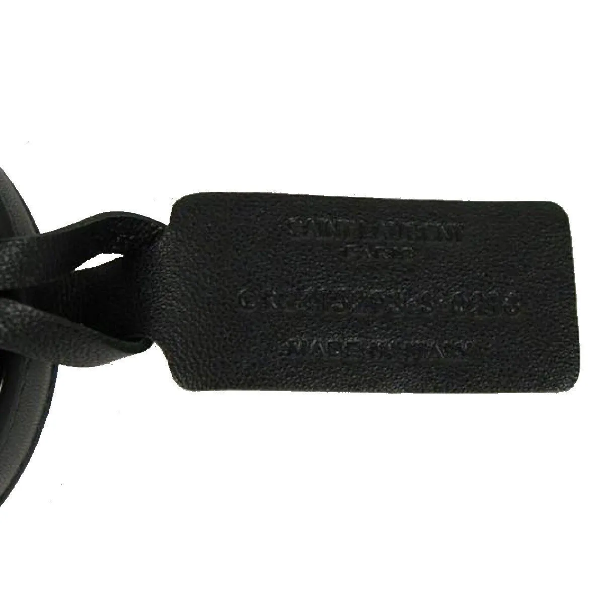 Ysl Taschen Saint Laurent Le Trois Clous Doppelt Umwickeltes Schwarzes Lederarmband mit Nieten 415293