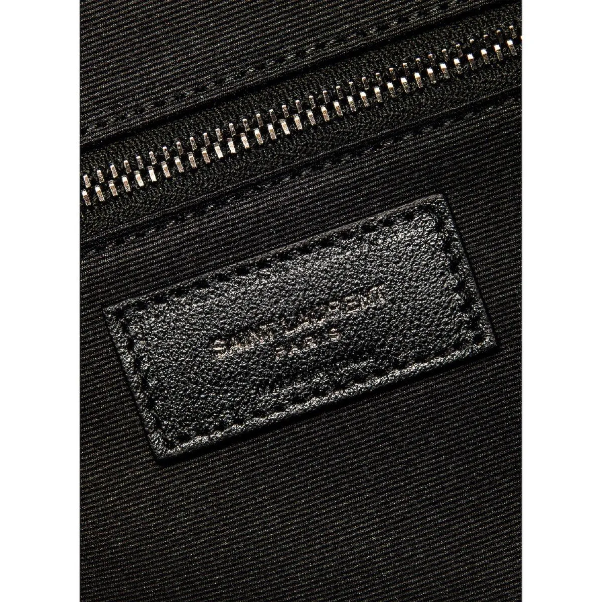 Ysl Tasche Saint Laurent Miles Logo Schwarzes Kalbsleder Duffel Bowling Bag 525145