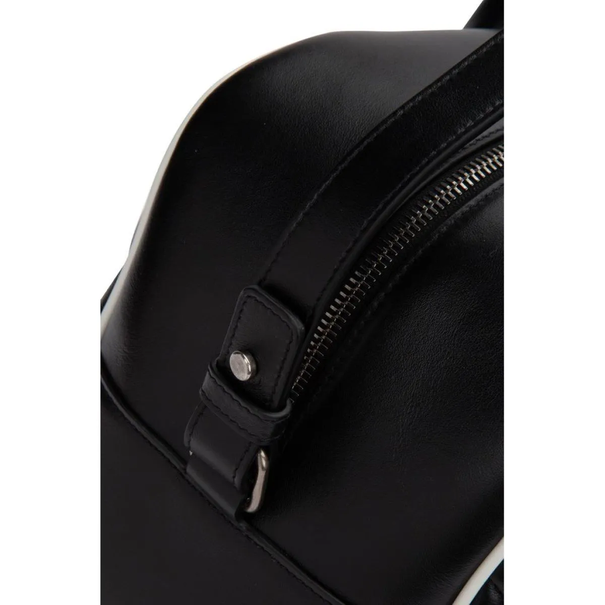 Ysl Tasche Saint Laurent Miles Logo Schwarzes Kalbsleder Duffel Bowling Bag 525145