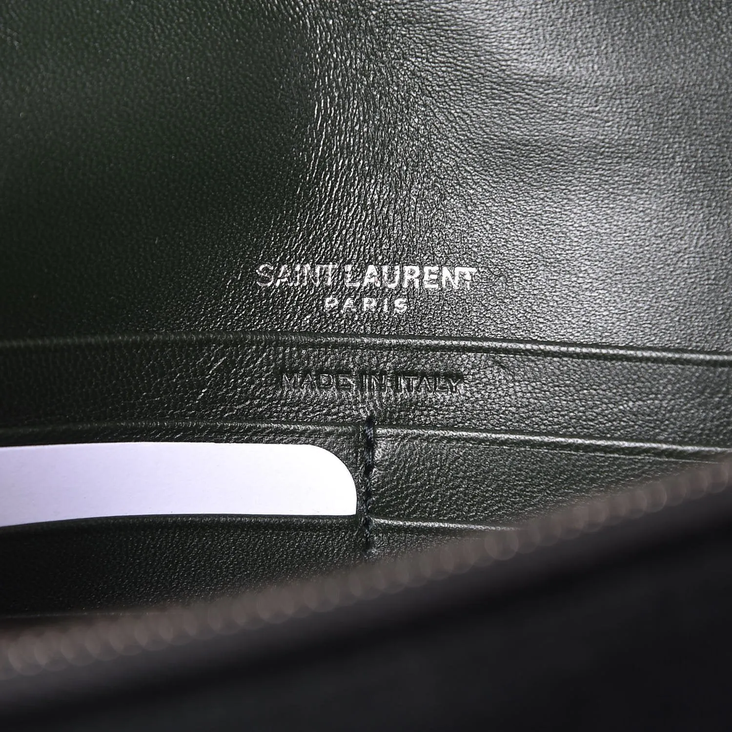 Ysl Taschen Saint Laurent Monogram Kate Quaste Kristall Grün Samt Umhängetasche 491521