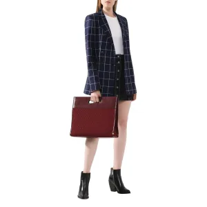 Ysl Tasche Saint Laurent Monogramm Königspalme Rot Wildleder Tragetasche 579609