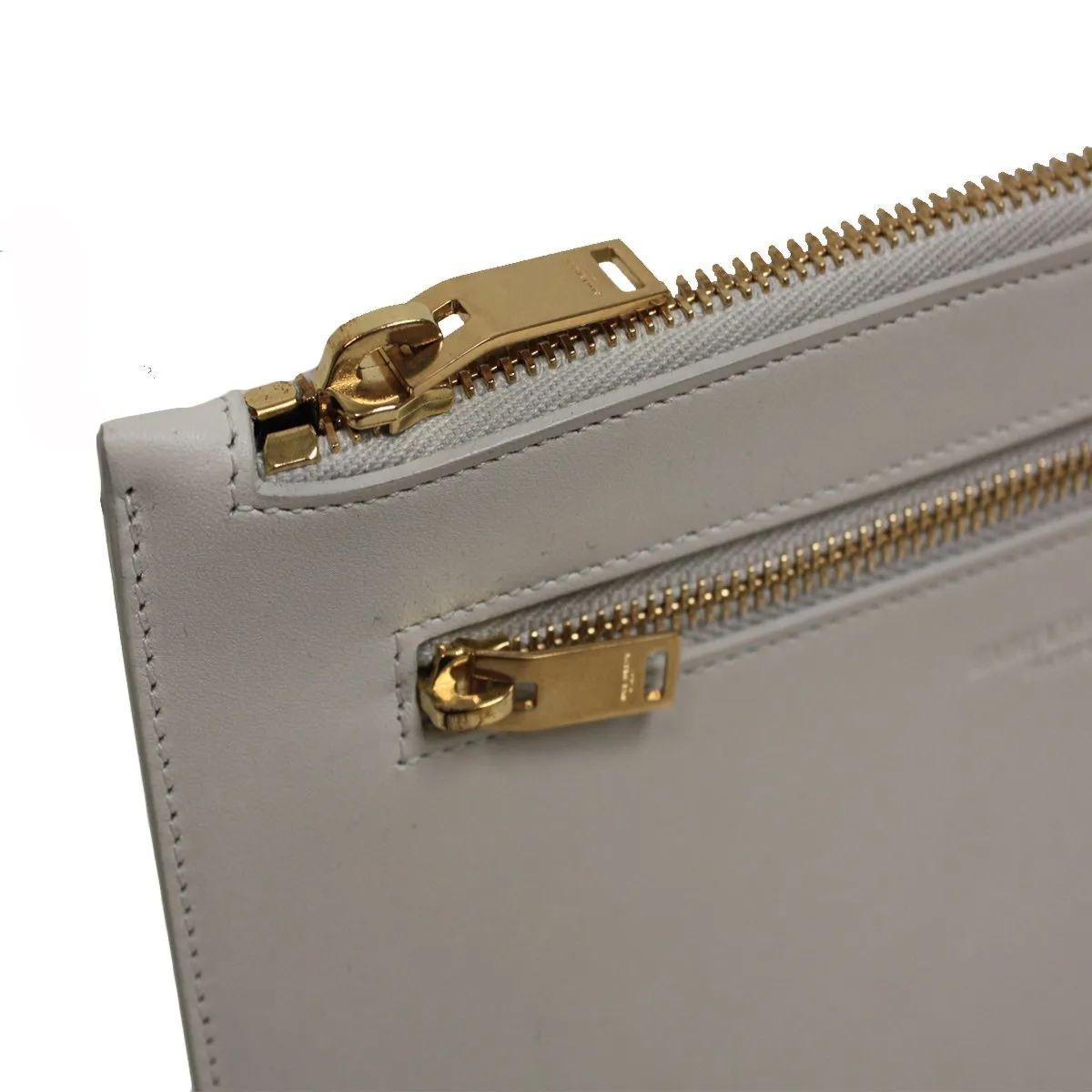 Ysl Tasche Saint Laurent Off White Leder Dokumentenmappe Geldbörse 315872