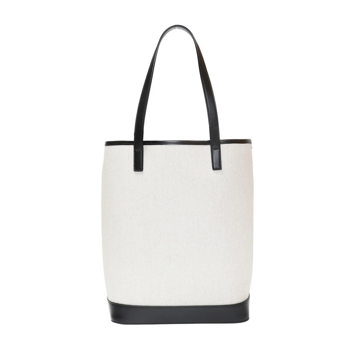 Ysl Tasche Saint Laurent Teddy Weiß Beschichtete Leinen Zugband Eimer Tasche 551595