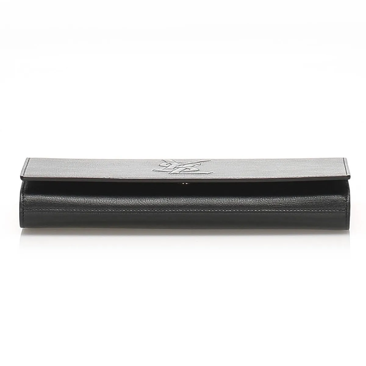 YSL Taschen Saint Laurent YSL Belle de Jour Leder Clutch Schwarz Groß 568937