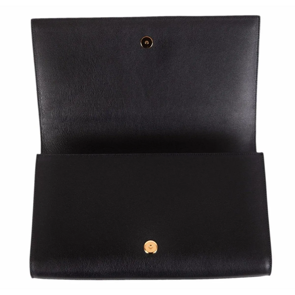 YSL Taschen Saint Laurent YSL Belle de Jour Leder Clutch Schwarz Groß 568937
