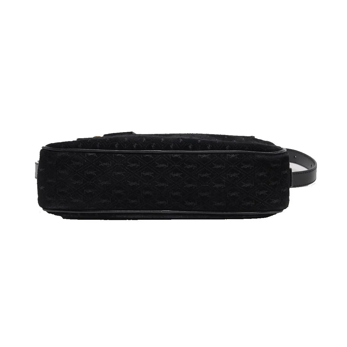 Ysl Taschen Saint Laurent YSL King Palm Wildleder Monogramm Schwarze Fototasche 568608