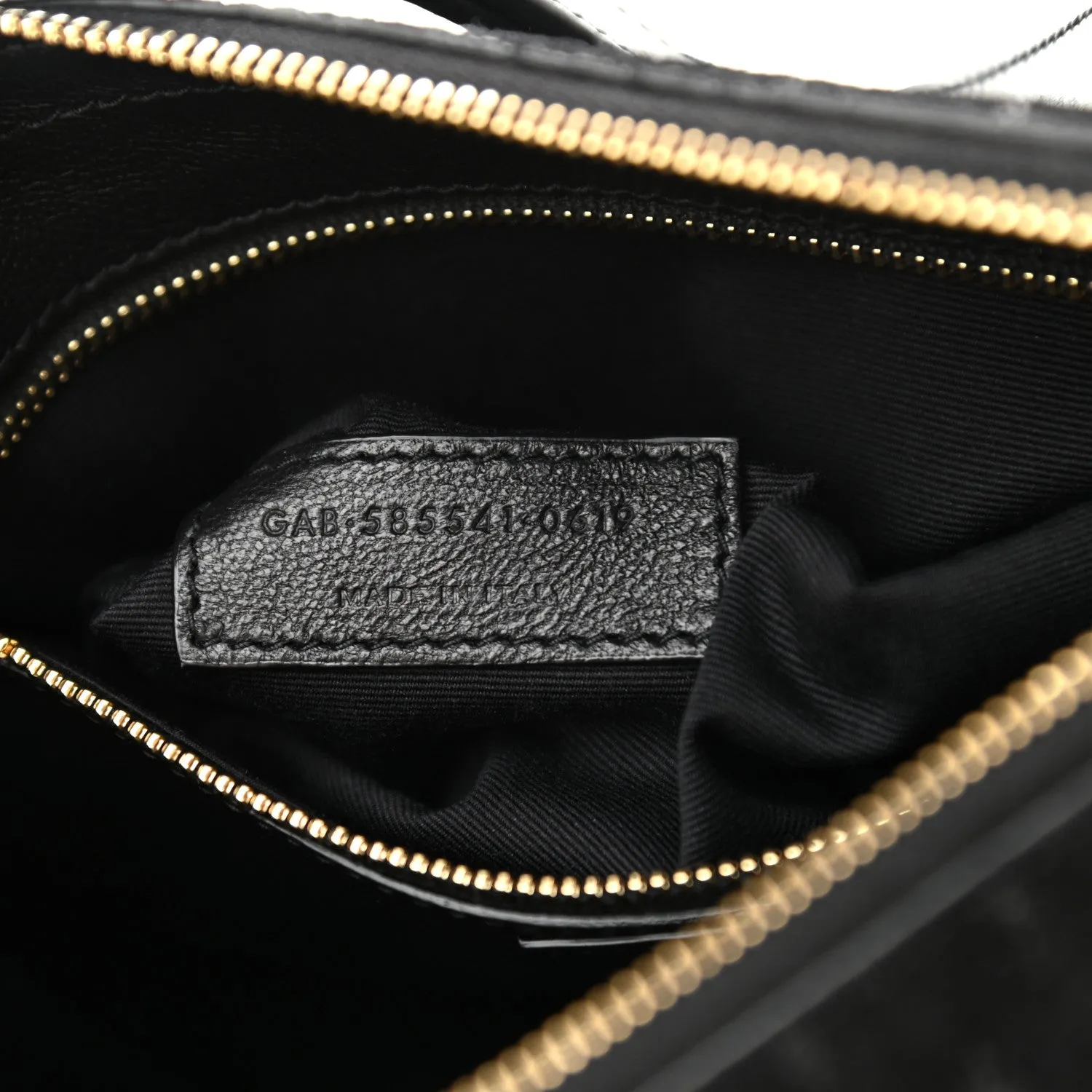 Ysl Taschen Saint Laurent YSL King Palm Wildleder Monogramm Schwarze Umhängetasche 585541
